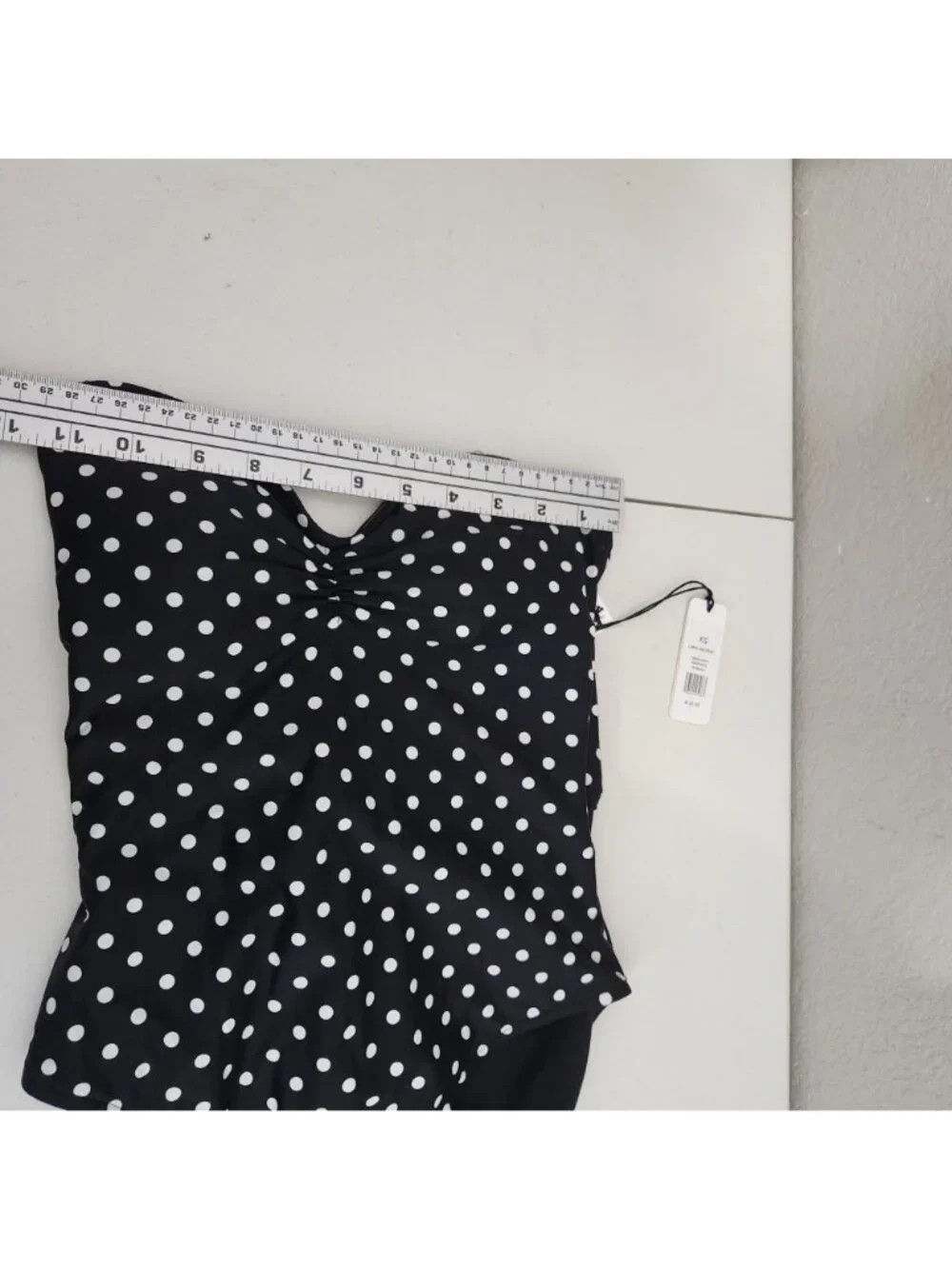 We Wore What Swimsuit One Piece SX Black Polka Dot NWT